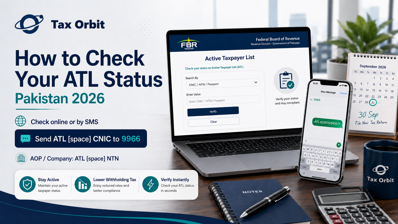 How to check Active Taxpayer List ATL status in Pakistan 2026
