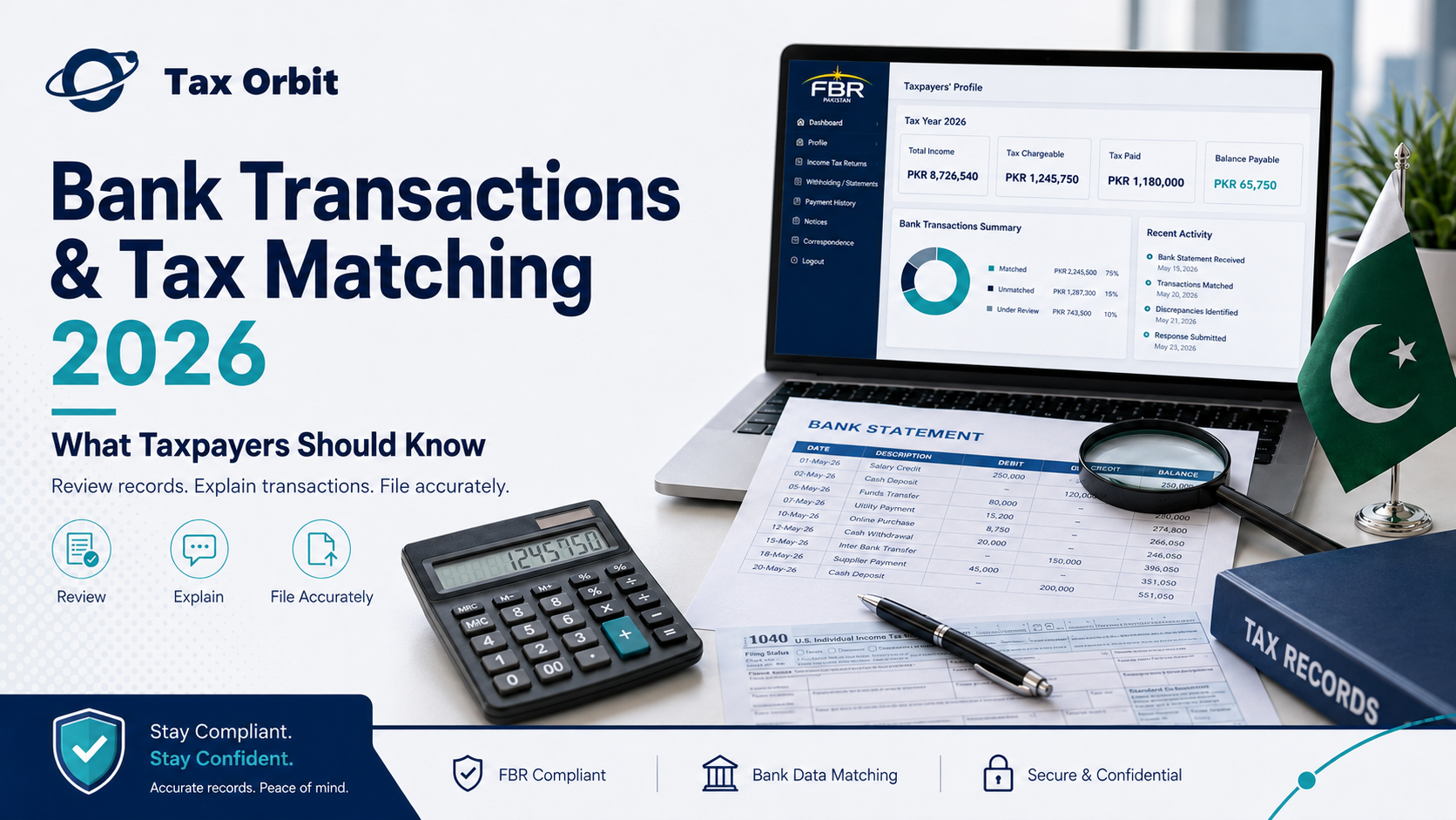 FBR bank transaction and tax declaration cross-matching in Pakistan 2026